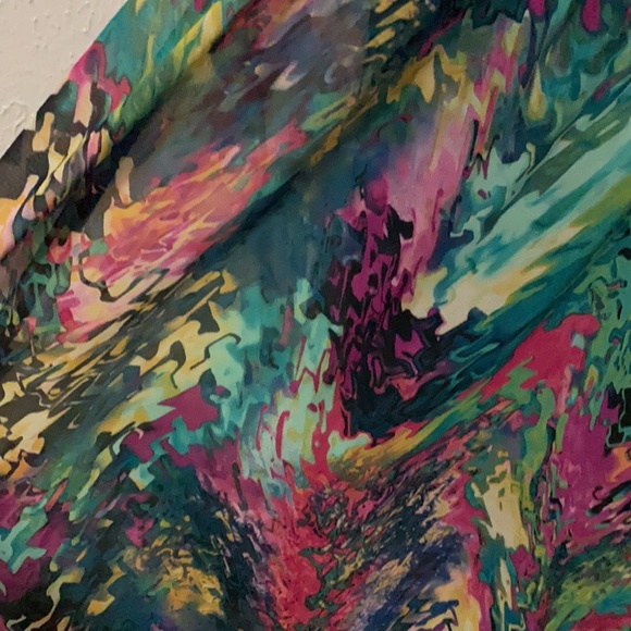 Iridescent rainbow multicolor maxi dress size medium - Picture 4 of 4